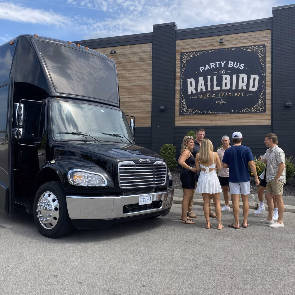 Party Bus to Railbird Music Festival