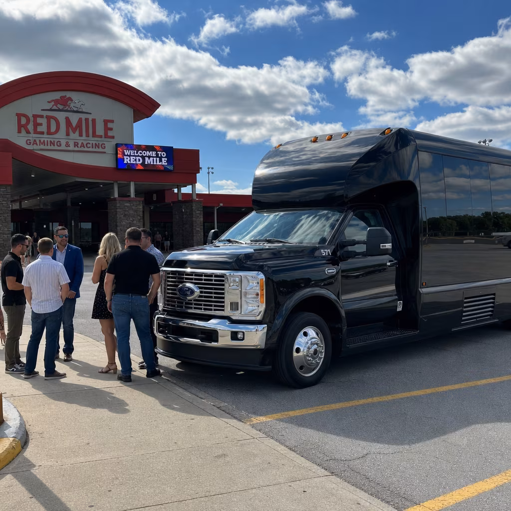 Party Bus to Red Mile Gaming and Racing