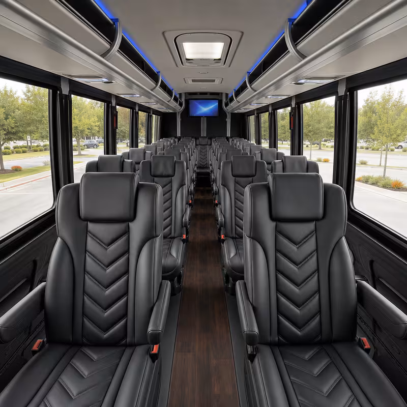 15-35 Passenger Minibus Interior