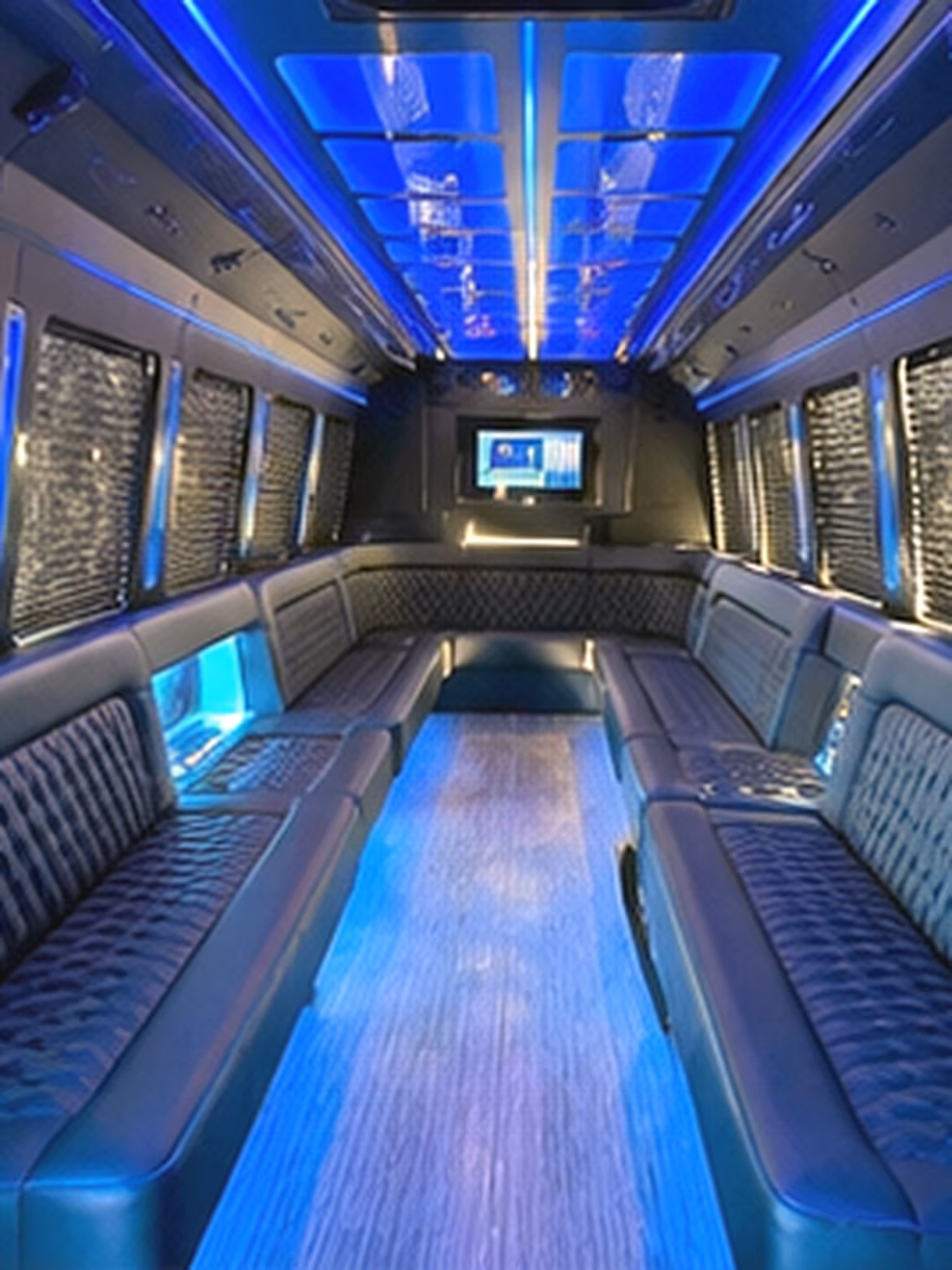 Lexington Concert & Music Festival Transportation party bus interior