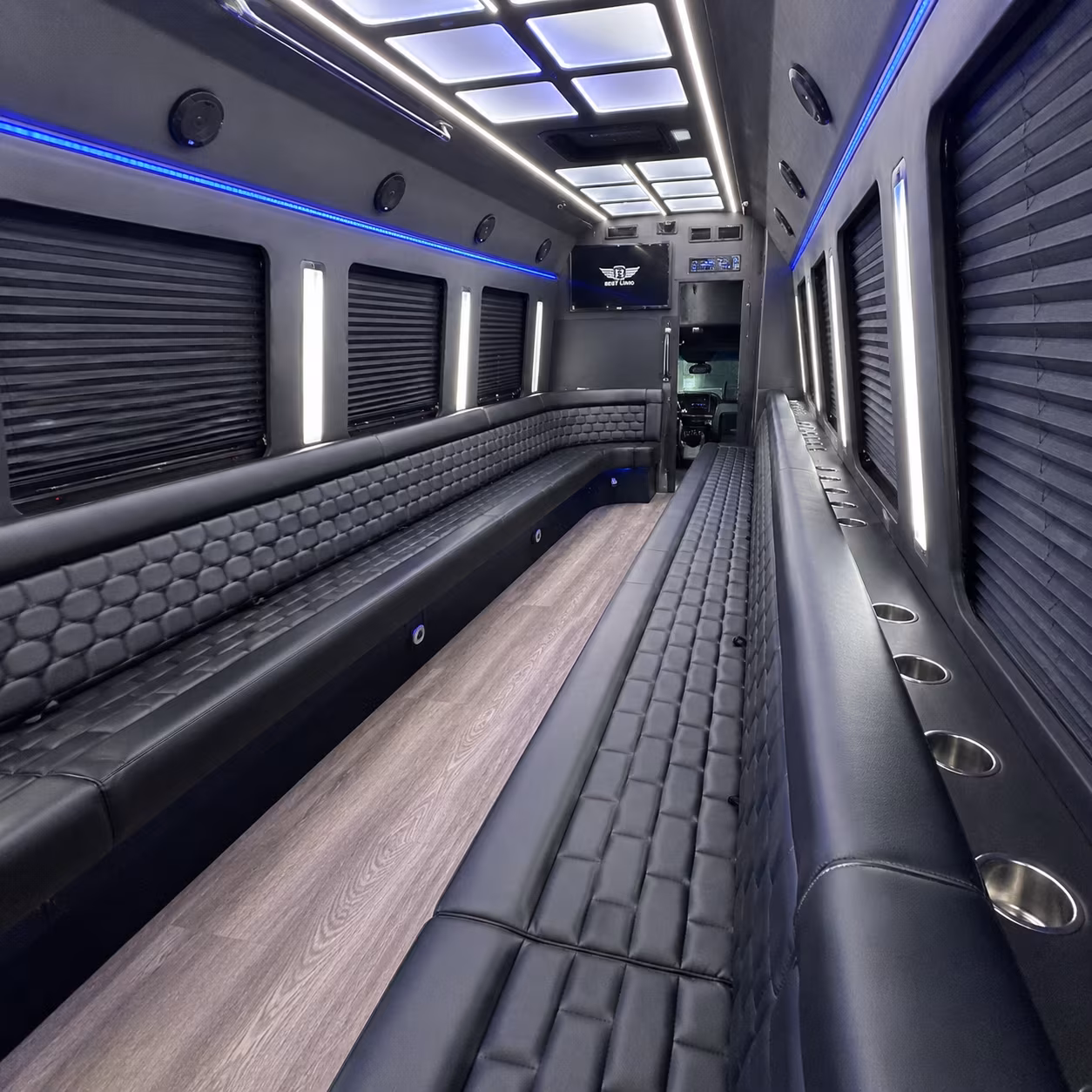 Lexington Concert & Music Festival Transportation party bus interior