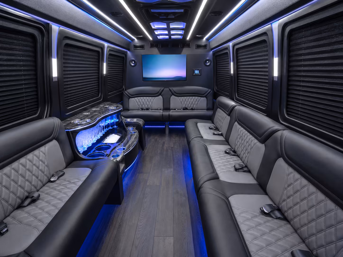 Lexington Corporate Transportation party bus exterior