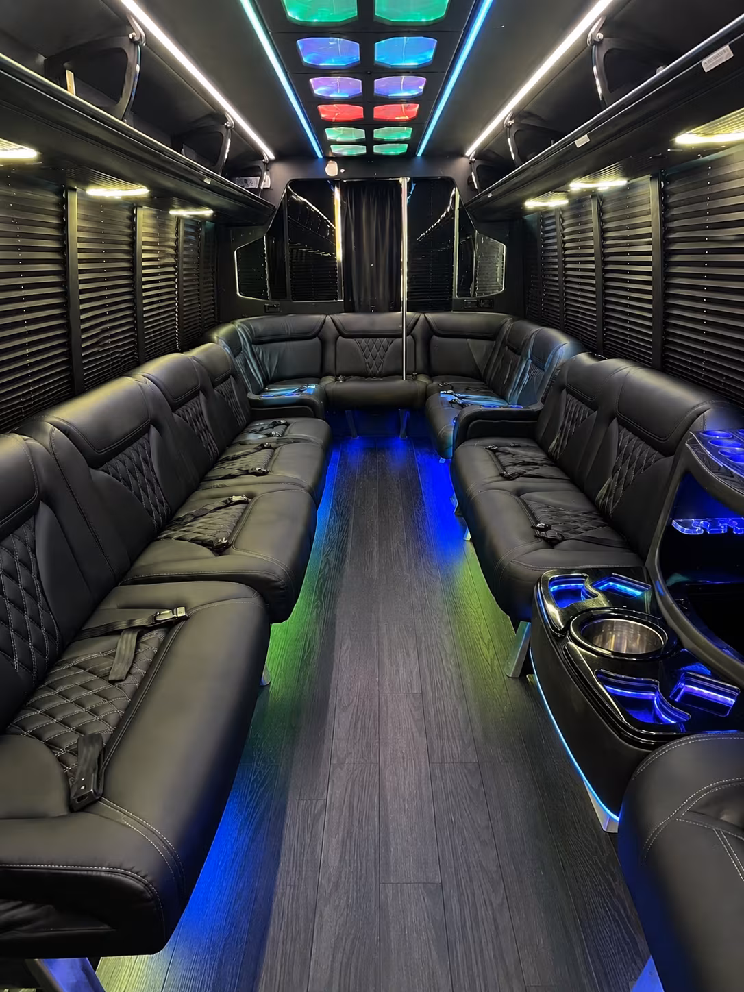 Lexington Private Event Transportation party bus exterior