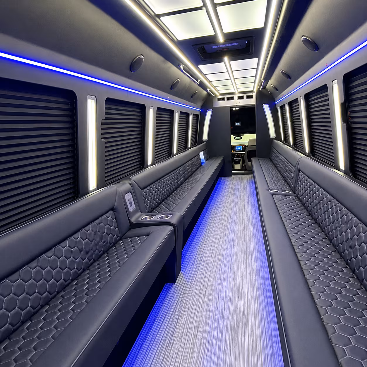 Lexington Private Event Transportation party bus exterior
