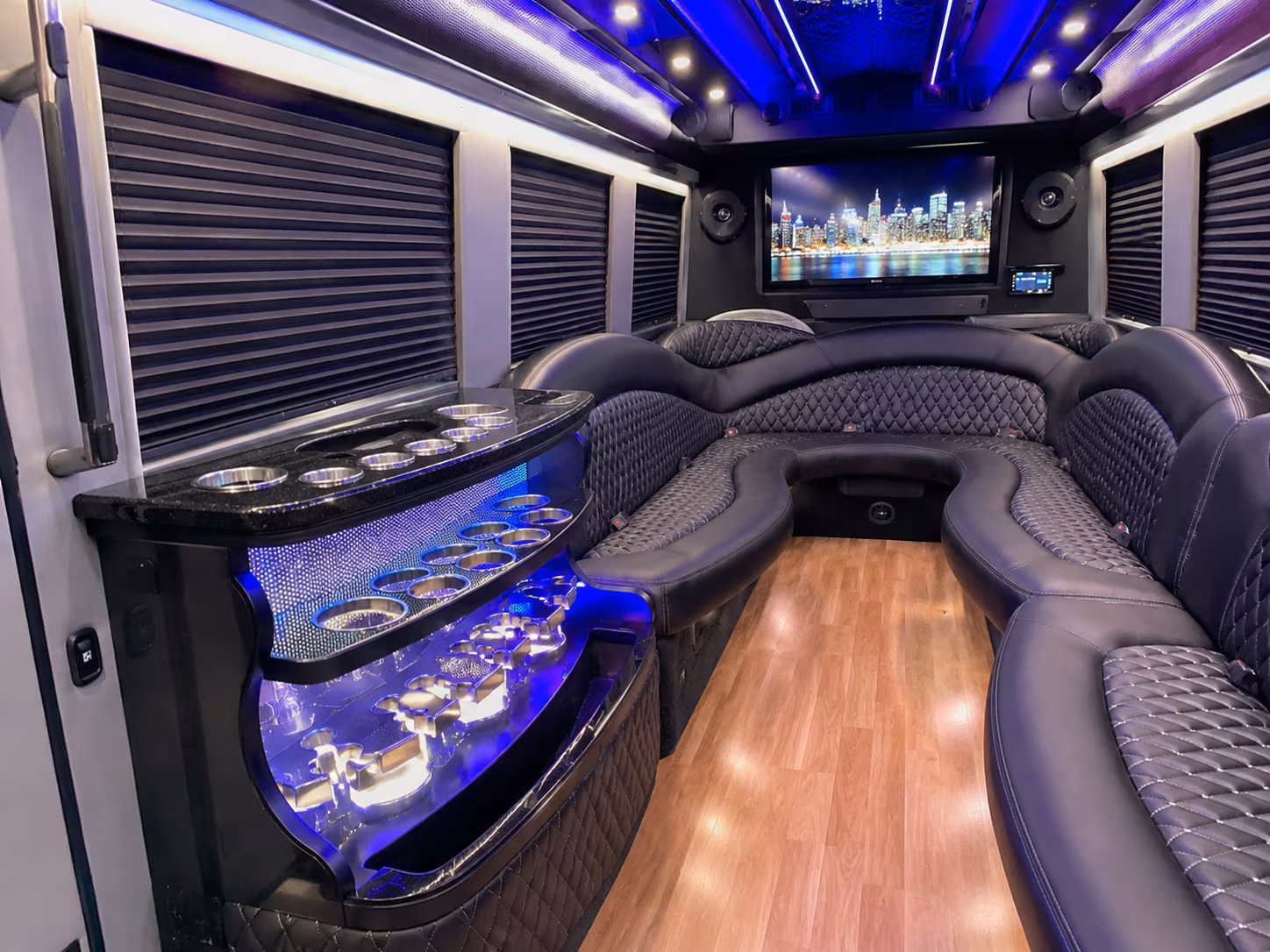 Lexington Prom & Homecoming Transportation party bus interior