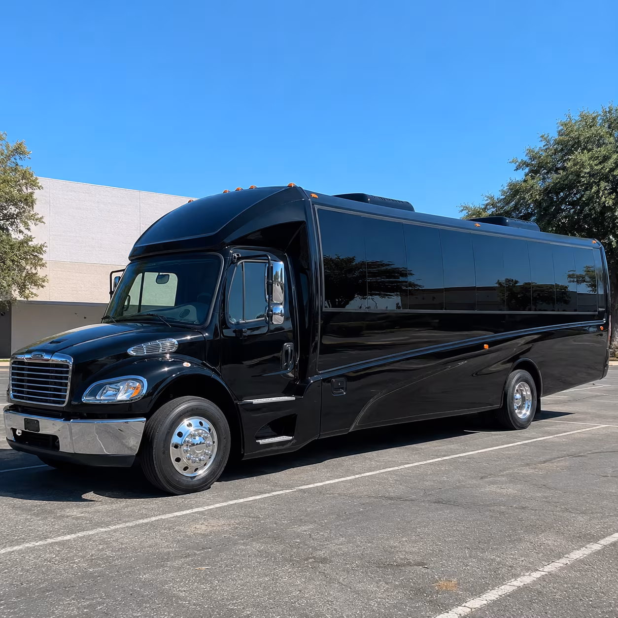 Lexington School Event Transportation party bus exterior