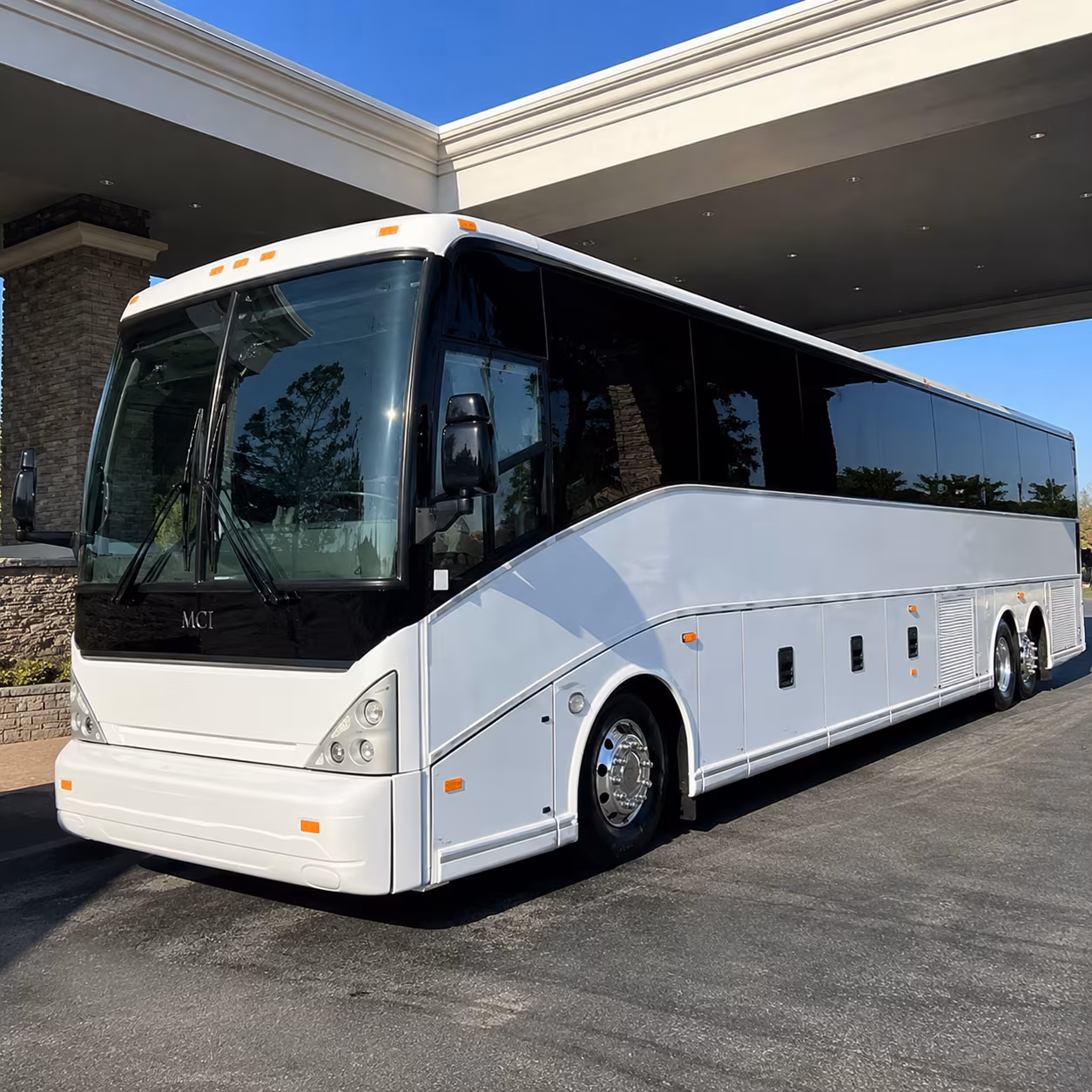 Lexington School Event Transportation party bus exterior