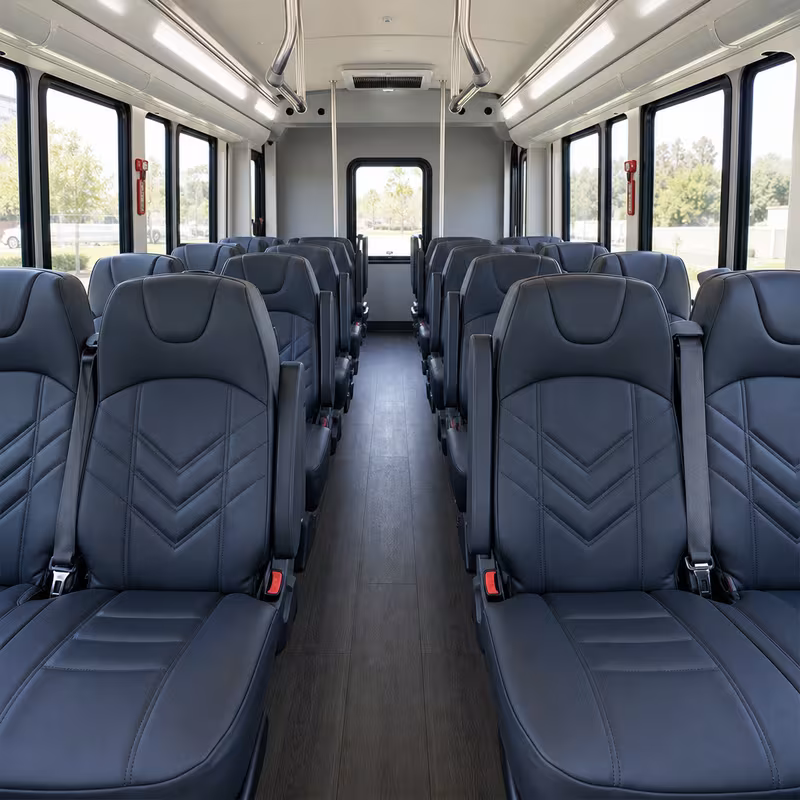15-35 Passenger Minibus Interior